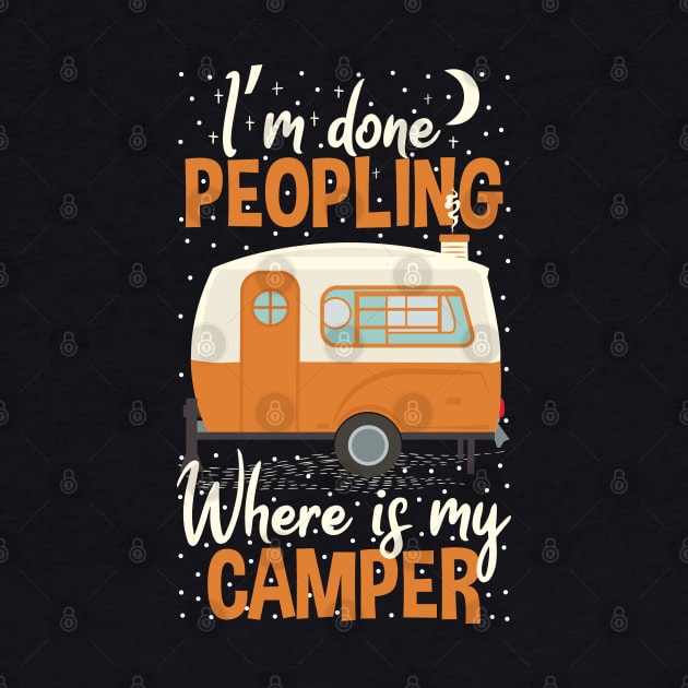 Where Is My Camper Gift idea Camping Lovers by Tesszero